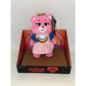 Netflix Care Bears x Stranger Things Cheer Bear as Eleven 9" Plush NWT NEW